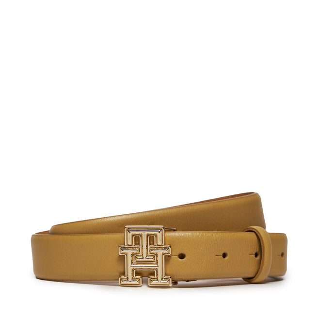 Pasek Damski Tommy Hilfiger Th Logo Bombe 2.5 - Brązowy