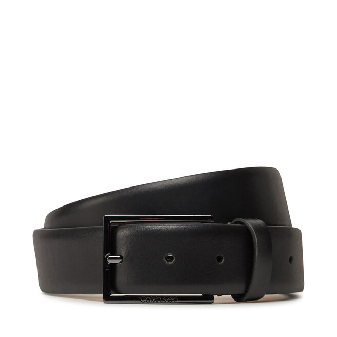 Pasek Męski Calvin Klein Adj Minimal Formal 35Mm - Czarny