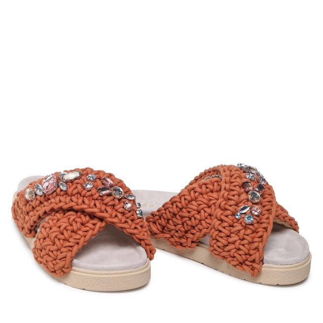 Inuikii Παντόφλες Inuikii Woven Stones 70104-006 Brown