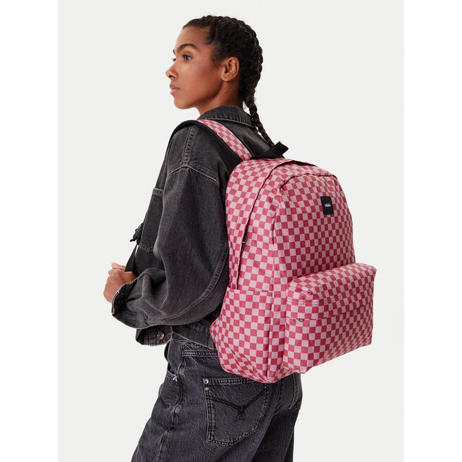 Plecak Vans Old Skool Check VN000H4XZRY1 Różowy -