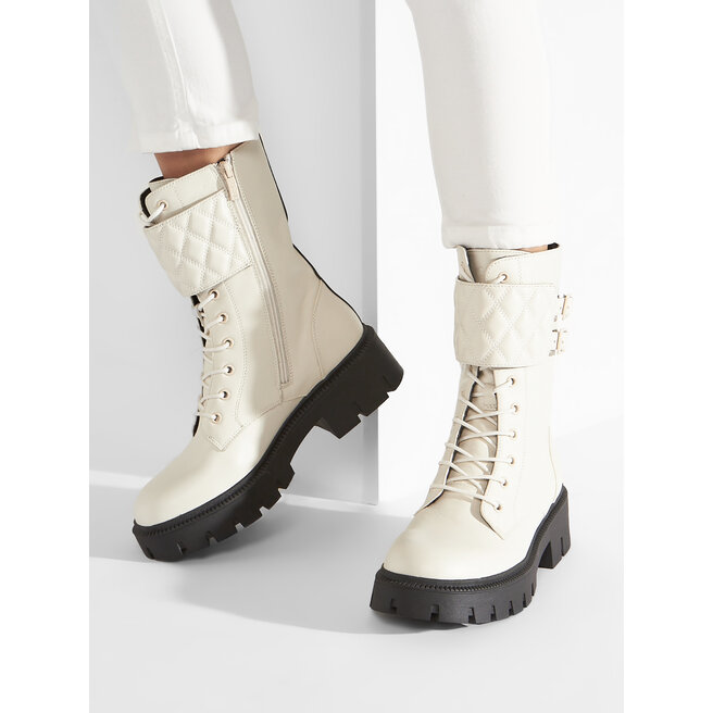 Guess Туристически oбувки Guess Sery FL7SER LEA10 WHITE
