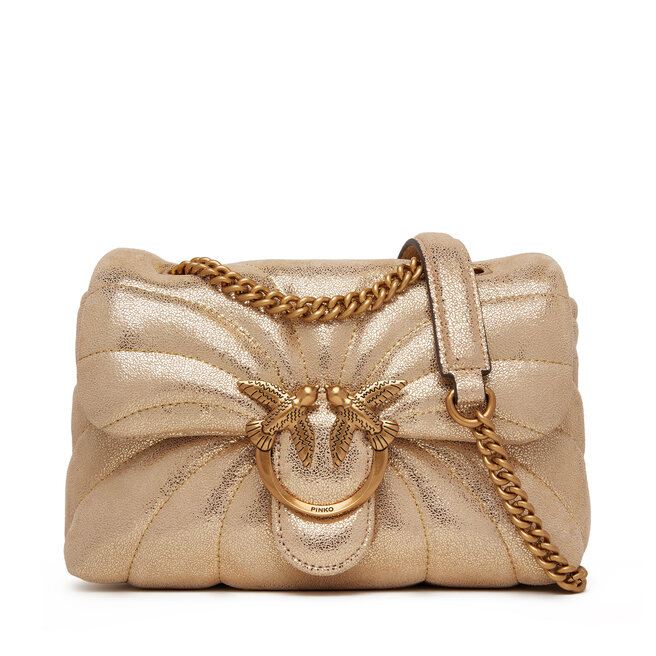Torebka PINKO Love Puff Mini Cl PE 25 PLTT 100039 - Złoty