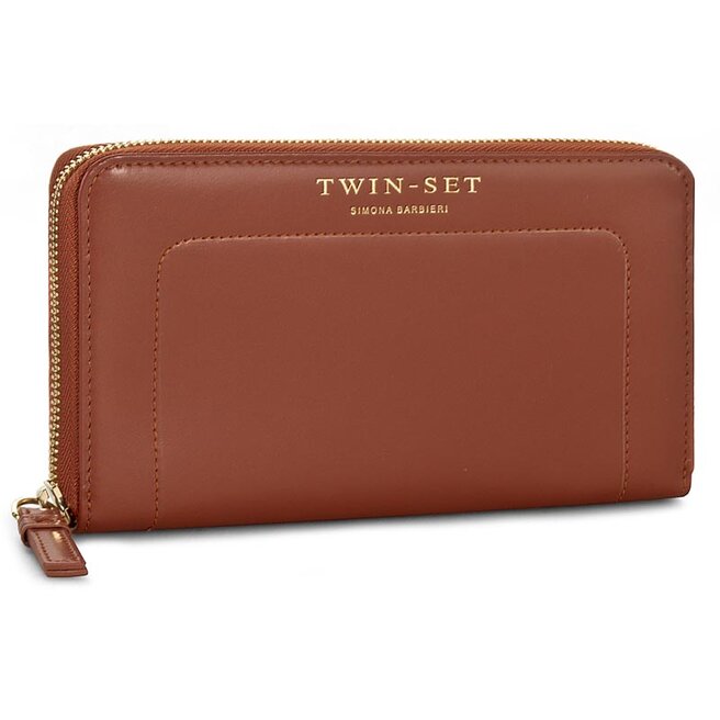 Didelė Moteriška Piniginė TWINSET Portafoglio AA6P1B Coccio 00026 •  Www.eavalyne.lt