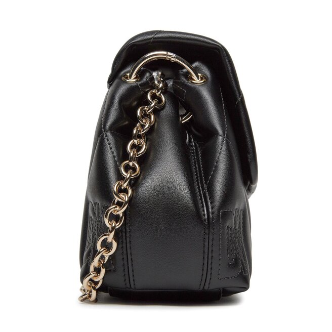 DKNY Geantă DKNY Crosstown Md Flap Cb R33EKY50 Blk/Gold BGD