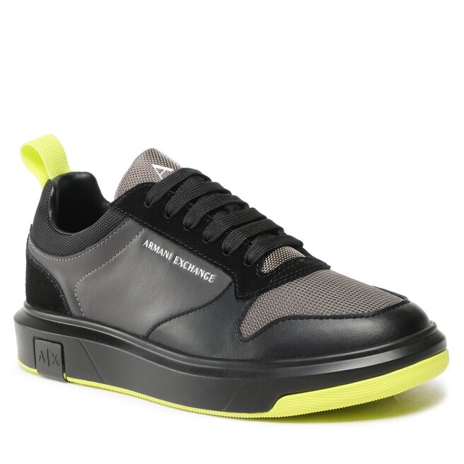 Sneakers Armani Exchange XUX122 XV533 K672 Black/Medium Grey Armani imagine noua gjx.ro