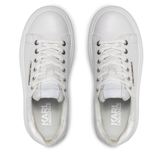 KARL LAGERFELD Sneakersy KARL LAGERFELD KL63515 White Lthr/Mono