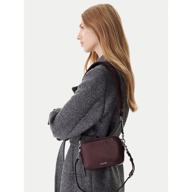 Torebka Calvin Klein LV04F3165G Bordowy -