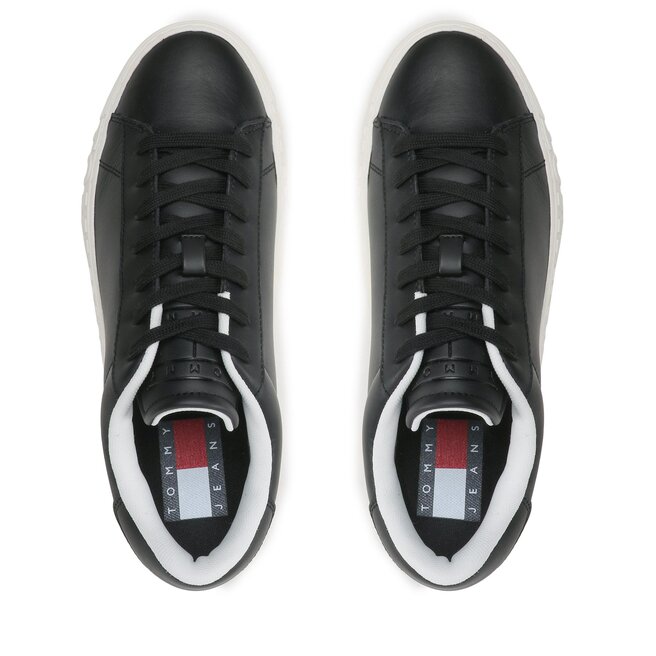 Tommy Jeans Sportcipő Tommy Jeans Leather Outsole EM0EM01213 Black BDS