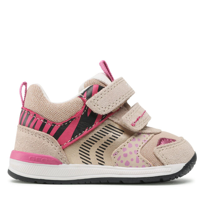 Geox Сникърси Geox B Rishon G. A B150LA 022AS C5084 Beige/Fuchsia