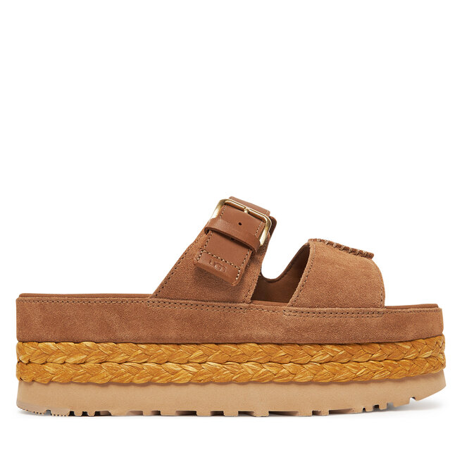 Klapki Ugg W Aubrey Slide - Brązowy