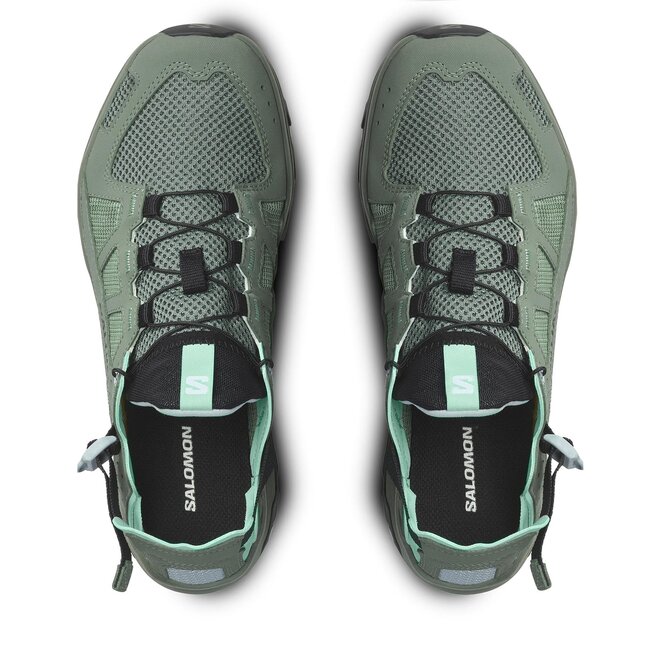 Salomon Обувки Salomon Techamphibian 5 L47117300 Laurel Wreath/Arctic Ice/Marine Blue