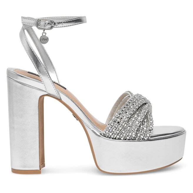 Sandały Nine West - Srebrny