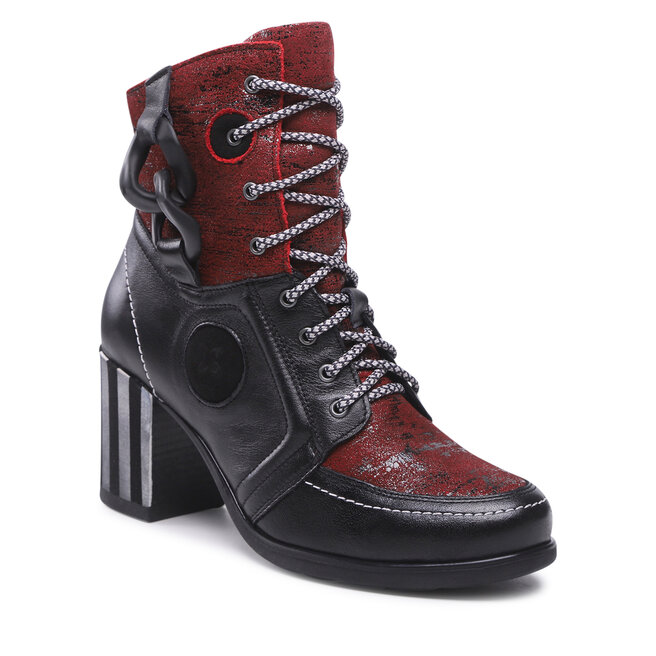 Botine Maciejka 05599-23/00-7 Bordo/Czarny