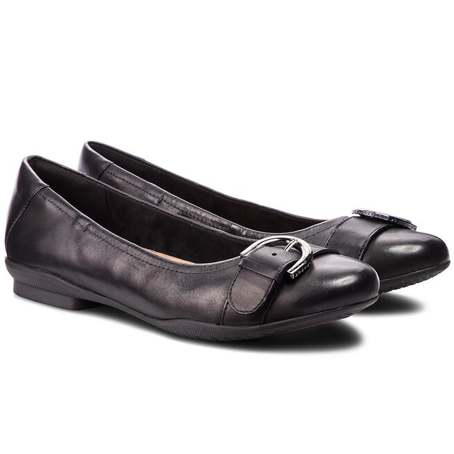 Ballerines Clarks Neenah Lark 261356474 Black Leather chaussures