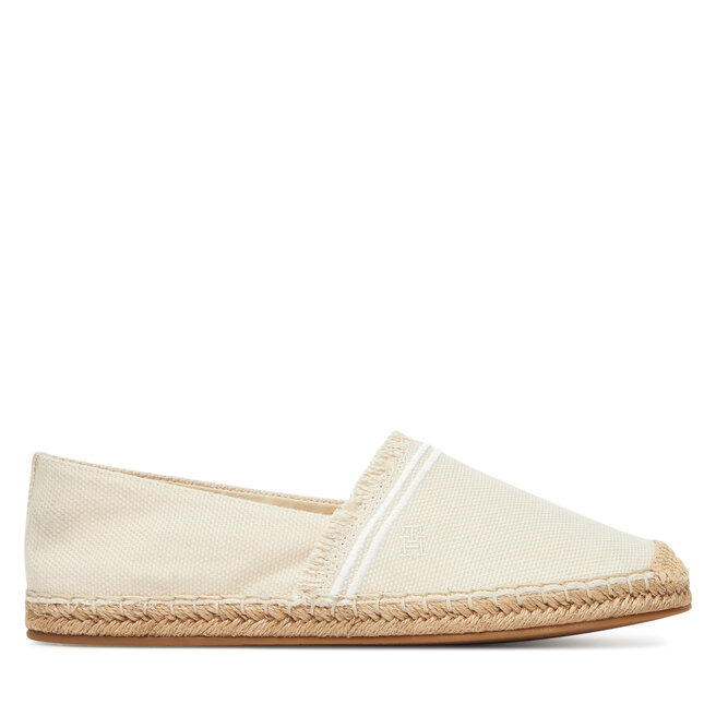 Espadryle Tommy Hilfiger Fringe Canvas Closed Espadrille - Beżowy