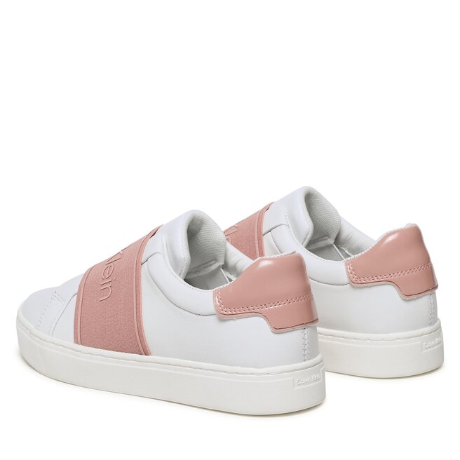 Calvin Klein Сникърси Calvin Klein Cupsole Slip On HW0HW01352 White/Cafe Au Lait 0LB