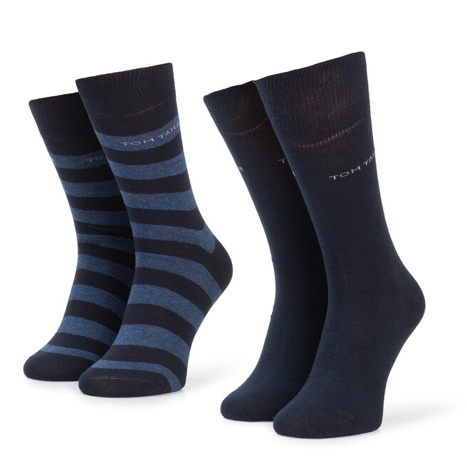 Tom Tailor Súprava 2 párov vysokých ponožiek unisex Tom Tailor 9545 Str. Dark Navy 545
