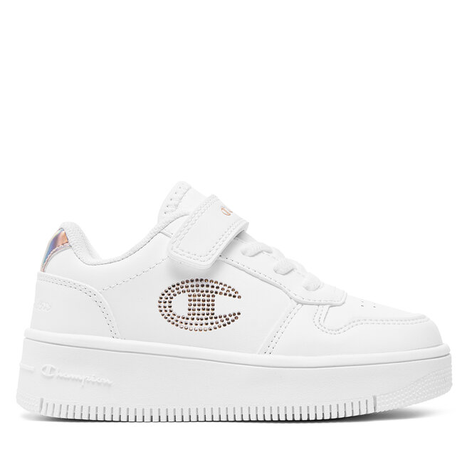 Sneakersy Champion Rebound Platform Glitter G Ps Low Cut Shoe - Biały