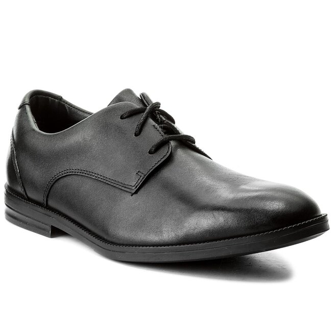 P buty Clarks Rufus Edge Bl 261268366 Black Leather eobuwie .pl
