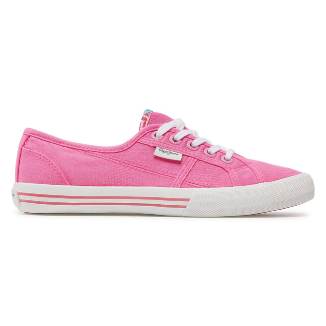 Pepe Jeans Sneakers aus Stoff Pepe Jeans Baker Wash PGS30262 Bright Pink