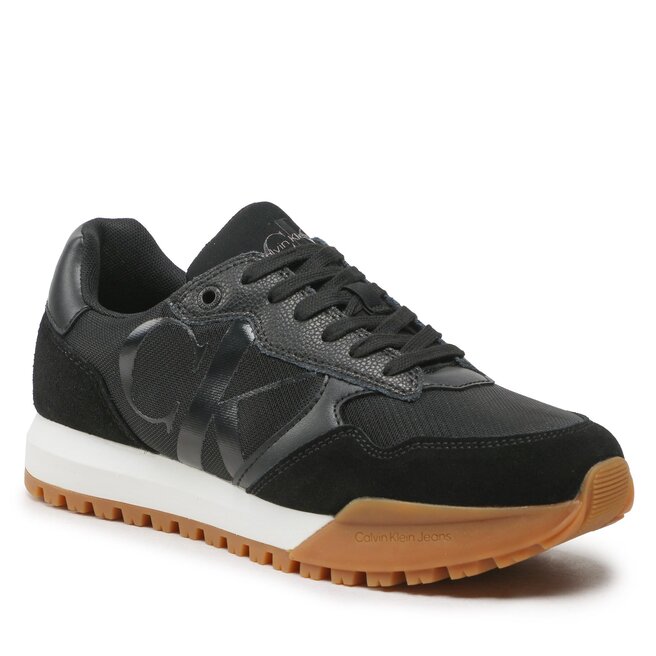 Sneakers Calvin Klein Jeans Toothy Runner Bold Mono YM0YM00583 Black BDS BDS imagine noua gjx.ro