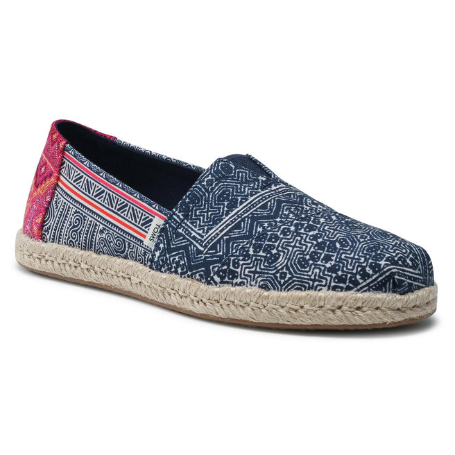 Toms Еспадрили Toms Alpargata Rope 10016263 Indigo Floral/Hmon Print