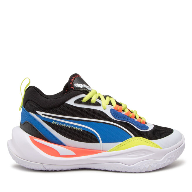 Puma Topánky Puma Playmaker Jr 387353 04 Jet Black/Royal/White/Lime