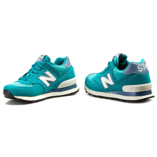 Sneakersy New Balance Classics WL574PGW Zielony eobuwie .pl