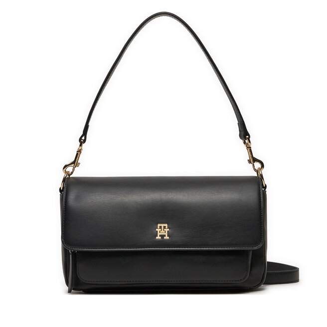 Torebka Tommy Hilfiger Soft Utility Lrg Crossover Pu - Czarny