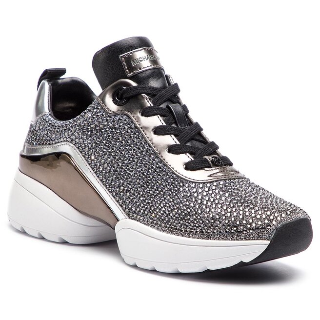 Sneakers MICHAEL Michael Kors Jada Trainer 43R9JAFS5D Blk Silver