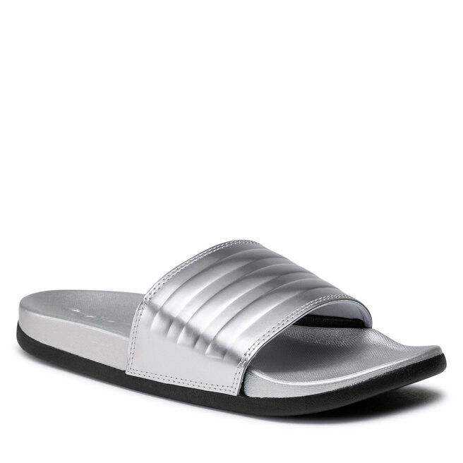 adilette Comfort FW7683 Silver Metallic/Silver Metallic/Core Black • Www.zapatos.es