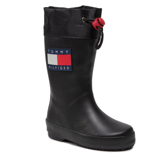 Tommy Hilfiger Gummistiefel Tommy Hilfiger Rain Boot T3X6-30766-0047 M Black 999