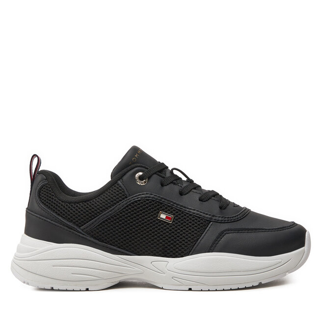Sneakersy Tommy Hilfiger Chunky Runner FW0FW07818 Czarny - kobiece