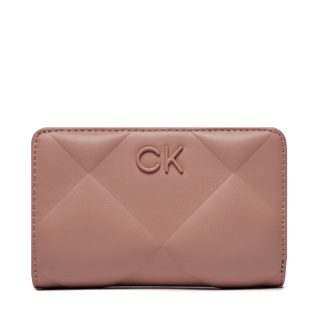 Μεγάλο Πορτοφόλι Γυναικείο Calvin Klein ReLock Quilt Bifold Wallet K60K611374 Ash Rose VB8
