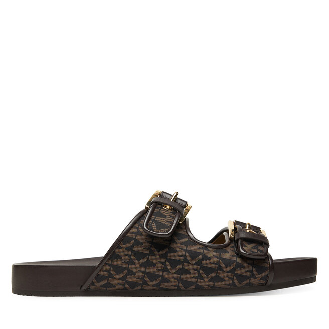 Klapki MICHAEL Michael Kors Byers  - Brązowy