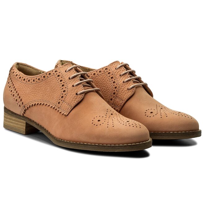Oxfordy Clarks Netley Rose 261309394 Pink Combi eobuwie .pl