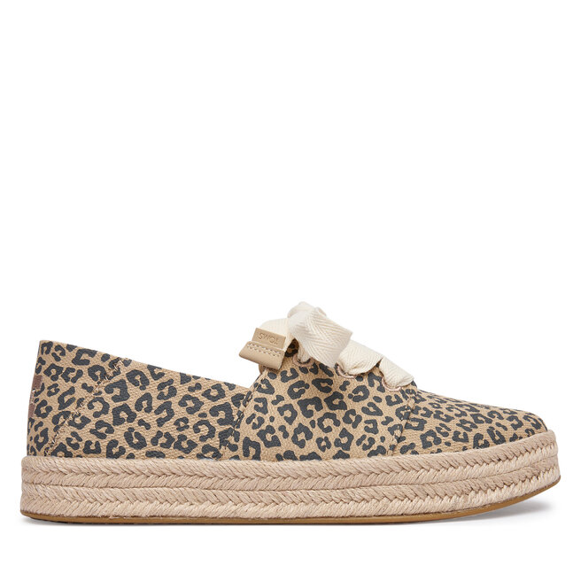 Espadryle Toms Carolina Lace Up 10023047 Beżowy - kobiece