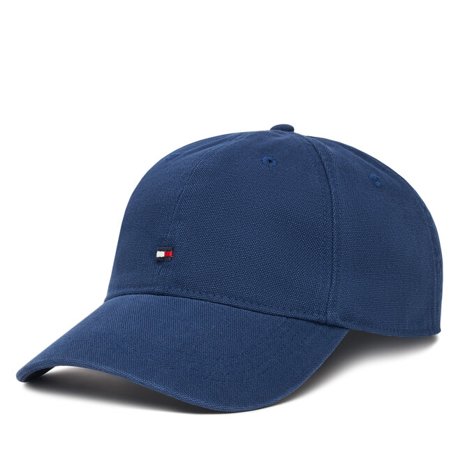 Czapka z daszkiem Tommy Hilfiger Flag Soft 6 Panel - Granatowy