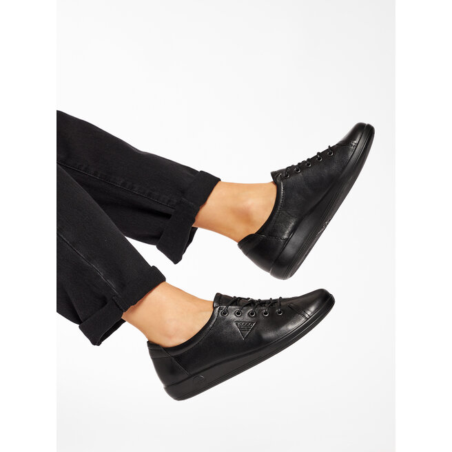 ECCO Poltopánky ECCO Soft 2.0 20650356723 Black With Black Sole