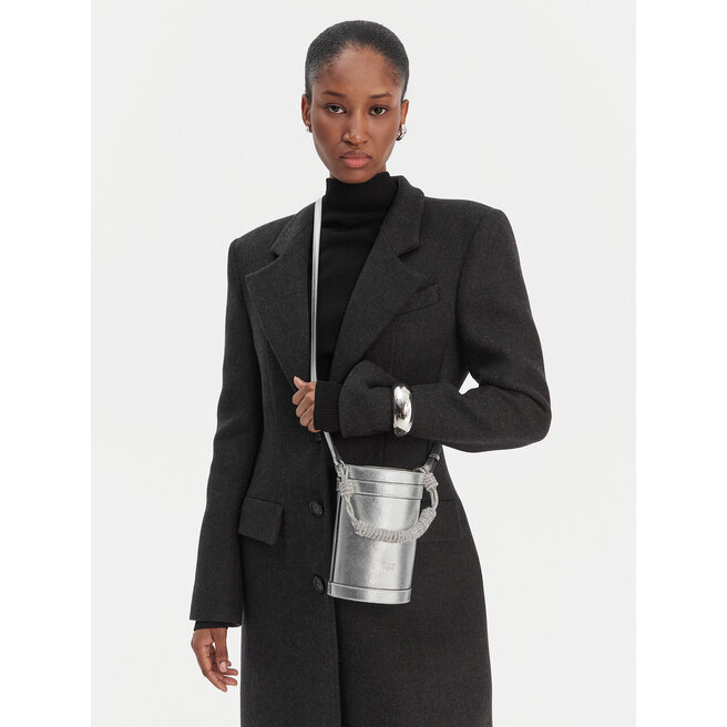 Torebka PINKO Mini Bucket Manico 25-26 PLTT 105910 Srebrny -