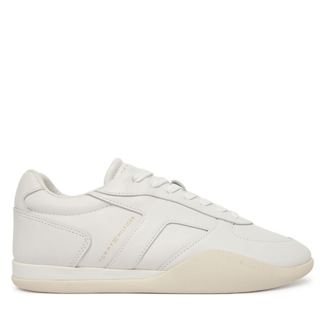 Sneakersy Tommy Hilfiger Th Vintage Low Runner Leather FW0FW09485 Biały