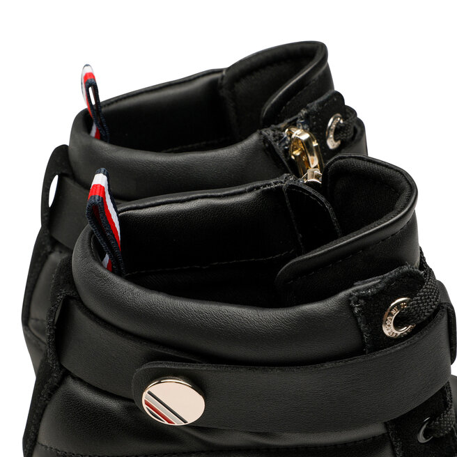 Tommy Hilfiger Αθλητικά Tommy Hilfiger Wedge Sneaker Boot FW0FW06752 Black BDS