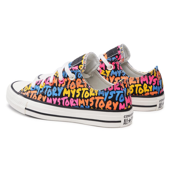 Converse Кецове Converse Ctas Ox 570487C Black/Bold Mandarin/White