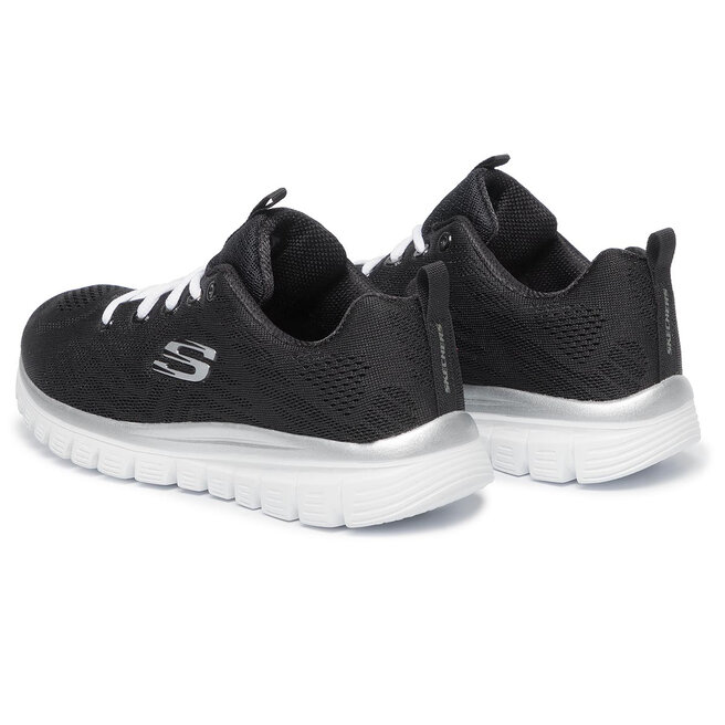 Skechers Pantofi Skechers Get Connected 12615/BKW Black/White