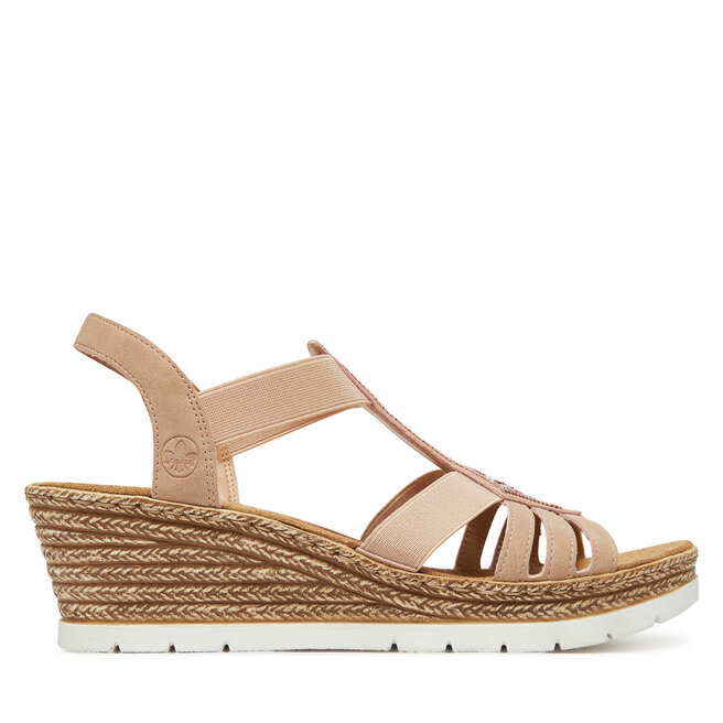 Sandały Rieker 61913-31 Różowy - kobiece