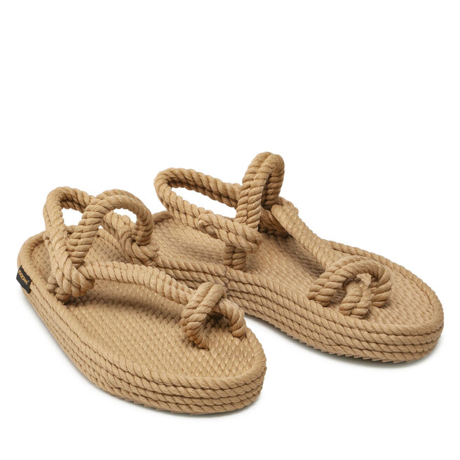 Bohonomad Sandalen Bohonomad Hawaii Platform Sandal HAW.0012.PRS Beige