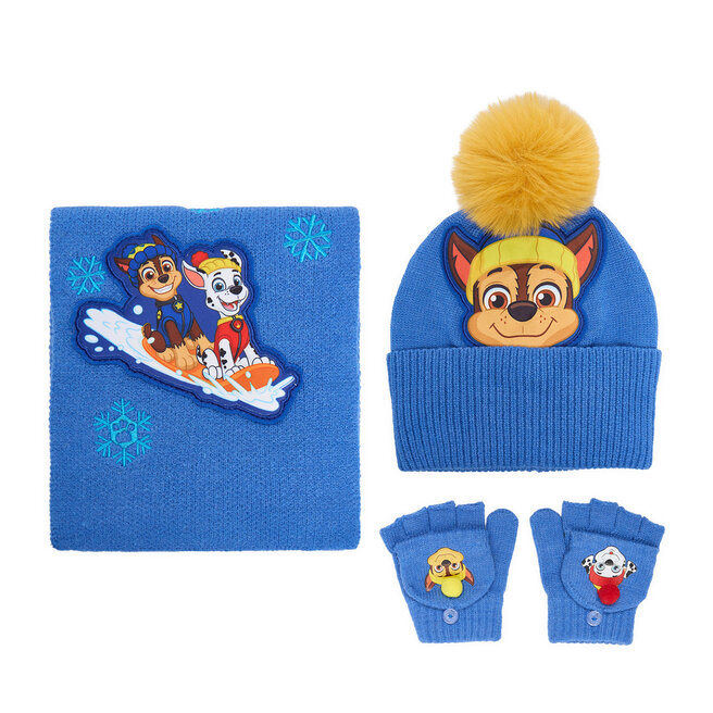 Zestaw czapka, szalik i rękawiczki Paw Patrol