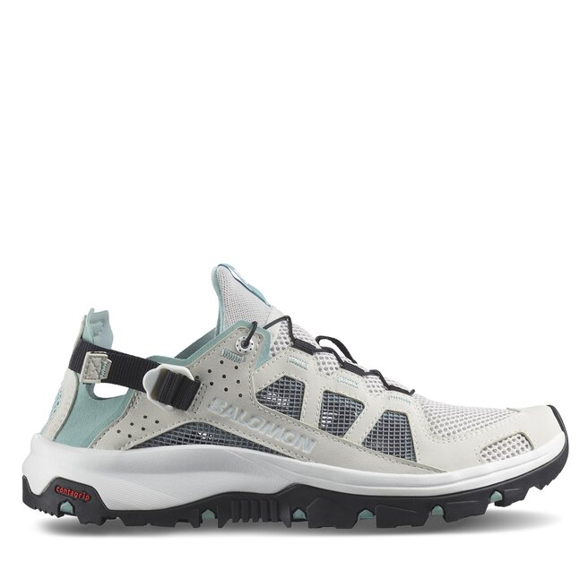 Salomon Обувки Salomon Techamphibian 5 L47117100 Lunar Rock/Aquifer/White