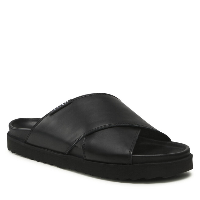 Șlapi Inuikii Crossed Leather 50105-220 Nero 50105-220 imagine noua