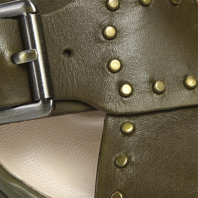 Clarks Trophy Crown 203576294 Dark Green Leather obuvki.bg
